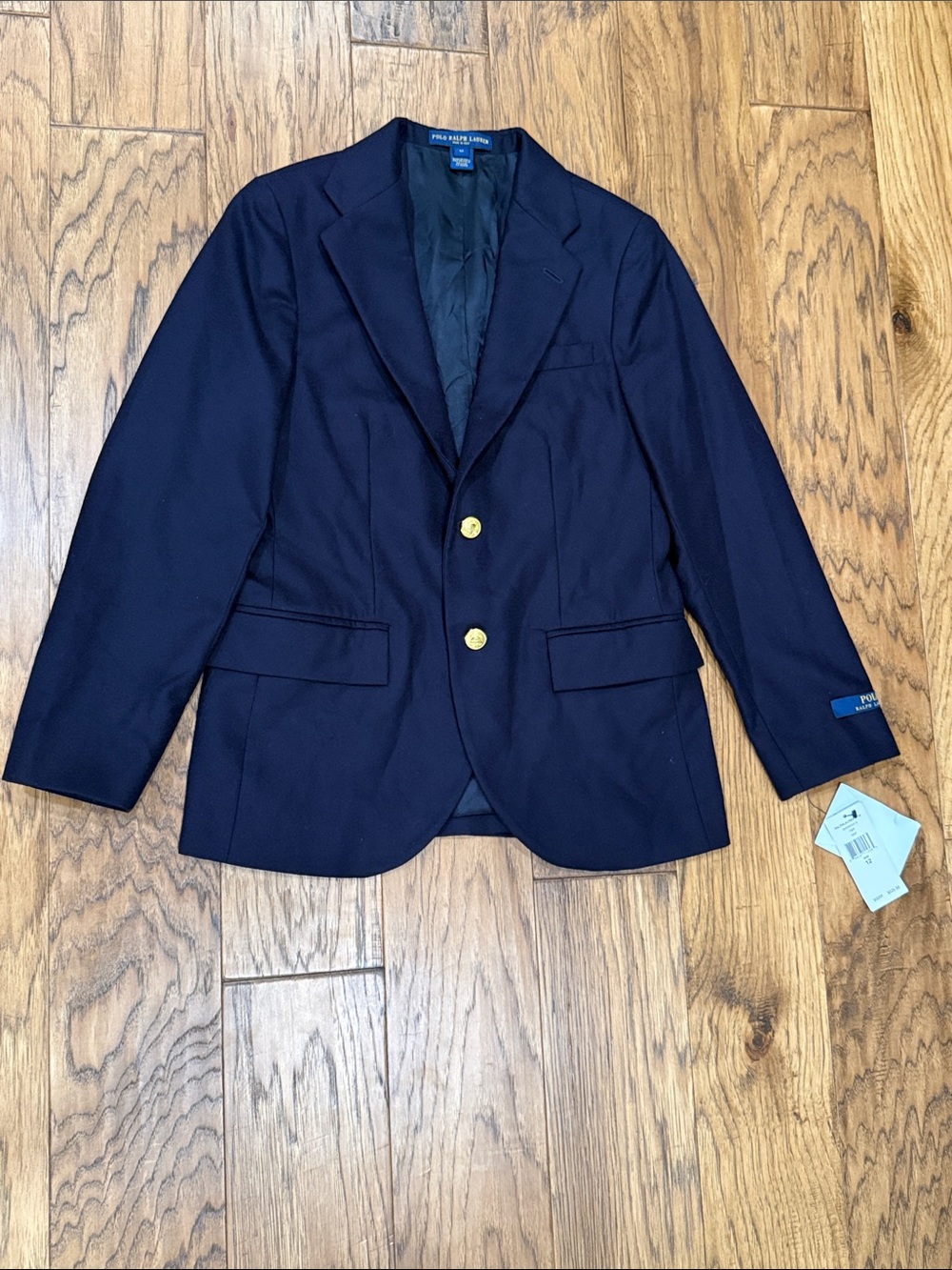 Polo Ralph Lauren NWT Boys Blue Wool Lessona Sports coat Blazer size 12